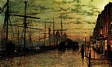 John Atkinson Grimshaw Humber Docks Hull painting